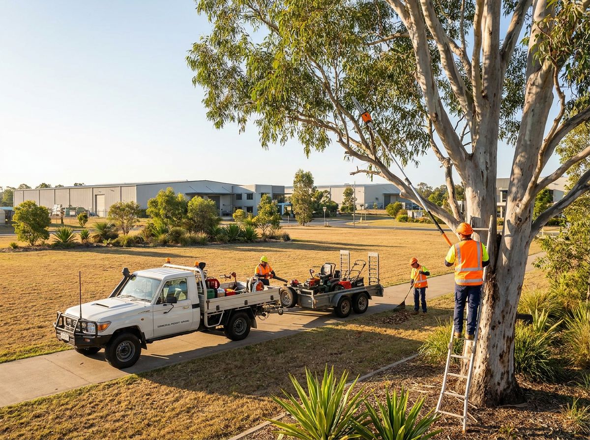 East Coast Custom crew maintaining a large commercial property